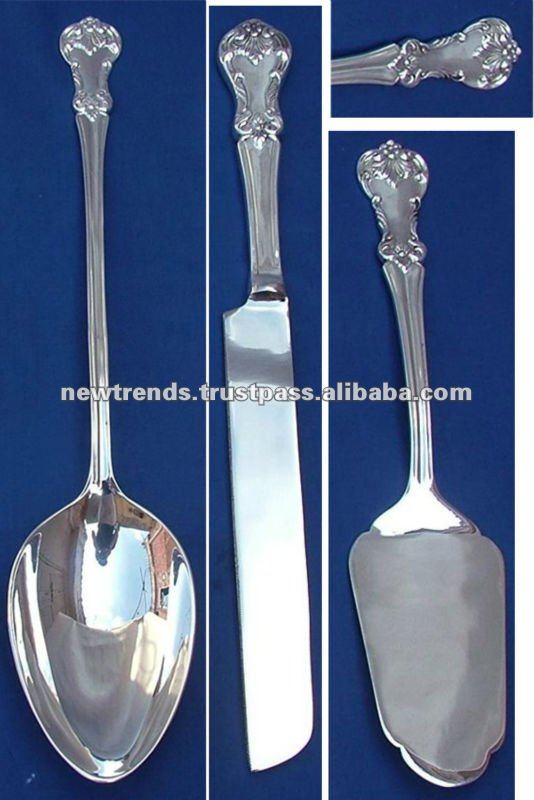 Manufacturers Exporters and Wholesale Suppliers of Cake knife Silver Plated Moradabad Uttar Pradesh