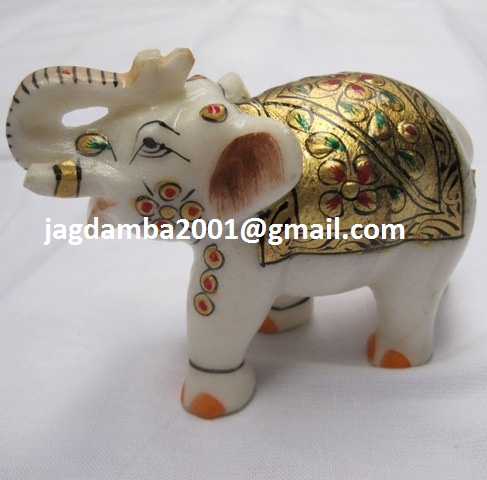Manufacturers Exporters and Wholesale Suppliers of Buy Gold Painted Elephant Agra Uttar Pradesh