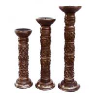 Manufacturers Exporters and Wholesale Suppliers of Wooden Candle Stand Saharanpur Uttar Pradesh