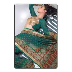 Manufacturers Exporters and Wholesale Suppliers of Sarees (D.No. 1220 A ) Surat Gujarat