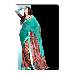 Manufacturers Exporters and Wholesale Suppliers of Sarees(D.No. 1218 B ) Surat Gujarat