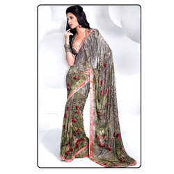 Manufacturers Exporters and Wholesale Suppliers of Sarees (D.No. 1217 B ) Surat Gujarat