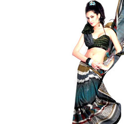 Manufacturers Exporters and Wholesale Suppliers of Sarees (D.No. 1224 A ) Surat Gujarat