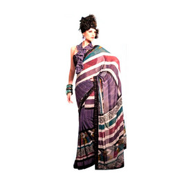 Manufacturers Exporters and Wholesale Suppliers of Sarees (D.No. 1224 B ) Surat Gujarat
