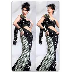 Manufacturers Exporters and Wholesale Suppliers of Sarees (D.No. 1205 B ) Surat Gujarat