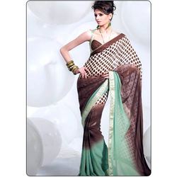 Manufacturers Exporters and Wholesale Suppliers of Sarees (D.No. 1207 B ) Surat Gujarat