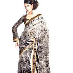 Manufacturers Exporters and Wholesale Suppliers of Sarees (D.No. 1213 B ) Surat Gujarat