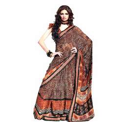 Manufacturers Exporters and Wholesale Suppliers of Sarees (D.No. 12012 B) Surat Gujarat