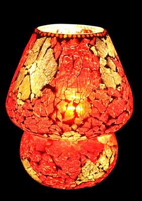 Manufacturers Exporters and Wholesale Suppliers of Red Tuffon Table Lamp Firozabad Uttar Pradesh