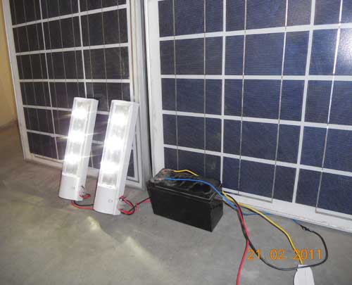 Solar Led Cfl Home Light