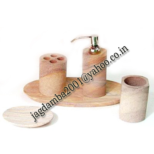 Manufacturers Exporters and Wholesale Suppliers of Stone Handmade Bath Set Agra Uttar Pradesh
