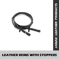 LEATHER REINS WITH STOPPERS Manufacturer Supplier Wholesale Exporter Importer Buyer Trader Retailer in Kanpur Uttar Pradesh India