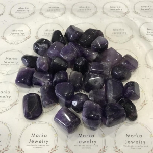 Manufacturers Exporters and Wholesale Suppliers of Amethyst Tumbled Stones Jaipur Rajasthan