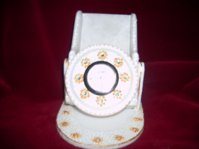 Manufacturers Exporters and Wholesale Suppliers of Marble Lota With Gold Work Jaipur Rajasthan