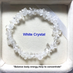 Manufacturers Exporters and Wholesale Suppliers of Clear Quartz Chips Bracelet Jaipur Rajasthan