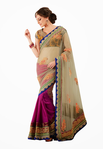 Manufacturers Exporters and Wholesale Suppliers of Pure Net Saree SURAT Gujarat