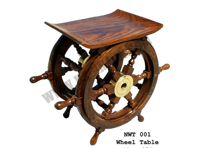 Wooden Wheel Table Manufacturer Supplier Wholesale Exporter Importer Buyer Trader Retailer in Nagina Uttar Pradesh India
