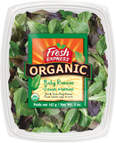 Organic Baby Romaine, Clamshell