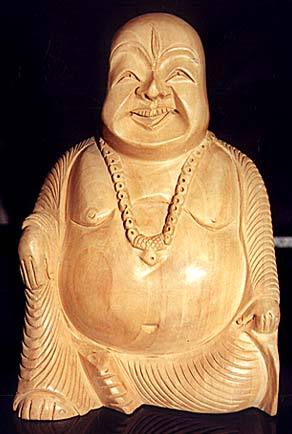 The Laughing Buddha: Wooden God Idols / Figures Manufacturer Supplier Wholesale Exporter Importer Buyer Trader Retailer in HYDERABAD Andhra Pradesh India