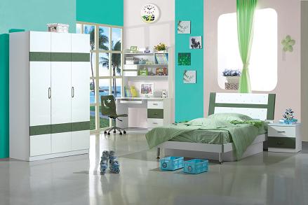 4 pcs Full Size MDF Children / Kids Bedroom Furniture Set Manufacturer Supplier Wholesale Exporter Importer Buyer Trader Retailer in Foshan Guangdong China