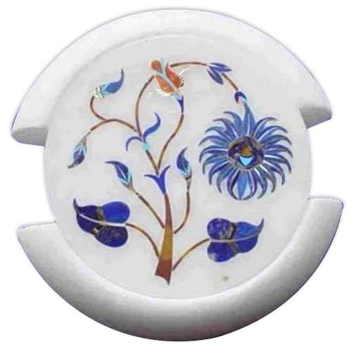 Manufacturers Exporters and Wholesale Suppliers of Printed White Stone Coasters Agra Uttar Pradesh