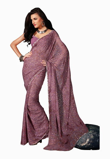 Manufacturers Exporters and Wholesale Suppliers of Lavender Saree SURAT Gujarat