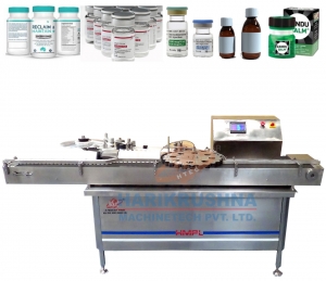 Automatic Vial Sticker Labelling Machine Manufacturer Supplier Wholesale Exporter Importer Buyer Trader Retailer in Ahmedabad Gujarat India