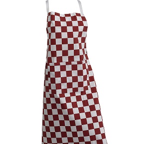 Kitchen Apron Red Chex Manufacturer Supplier Wholesale Exporter Importer Buyer Trader Retailer in Nagpur Maharashtra India