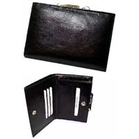 Manufacturers Exporters and Wholesale Suppliers of Black Leather Ladies Wallets Chennai Tamil Nadu