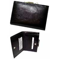 Black Leather Ladies Wallets Manufacturer Supplier Wholesale Exporter Importer Buyer Trader Retailer in Chennai Tamil Nadu India