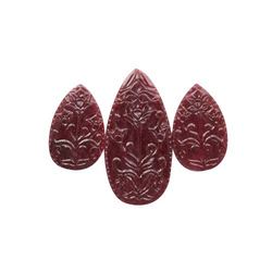 Manufacturers Exporters and Wholesale Suppliers of Carved Ruby Jaipur Rajasthan