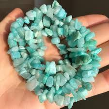 Amazonite Chips Strings Gemstone Services in Jaipur Rajasthan India