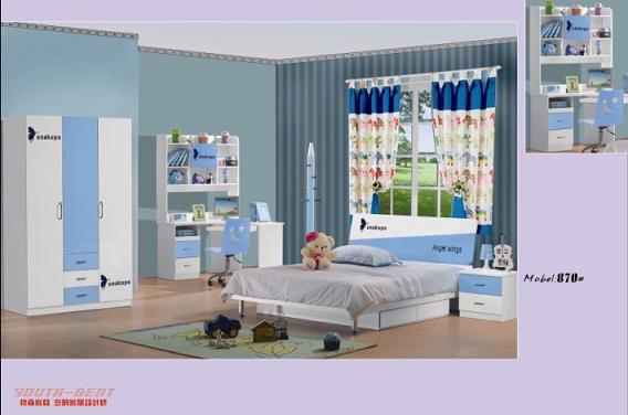 Manufacturers Exporters and Wholesale Suppliers of MDF Children Furniture Bed with Wardrobe Bookcase and Nightstand Foshan Guangdong