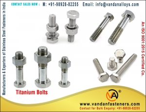 Titanium Bolts Manufacturer Supplier Wholesale Exporter Importer Buyer Trader Retailer in Mumbai Maharashtra India