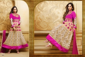 Manufacturers Exporters and Wholesale Suppliers of Anarkali Semi Stitch Salwar Kameez Surat Gujarat