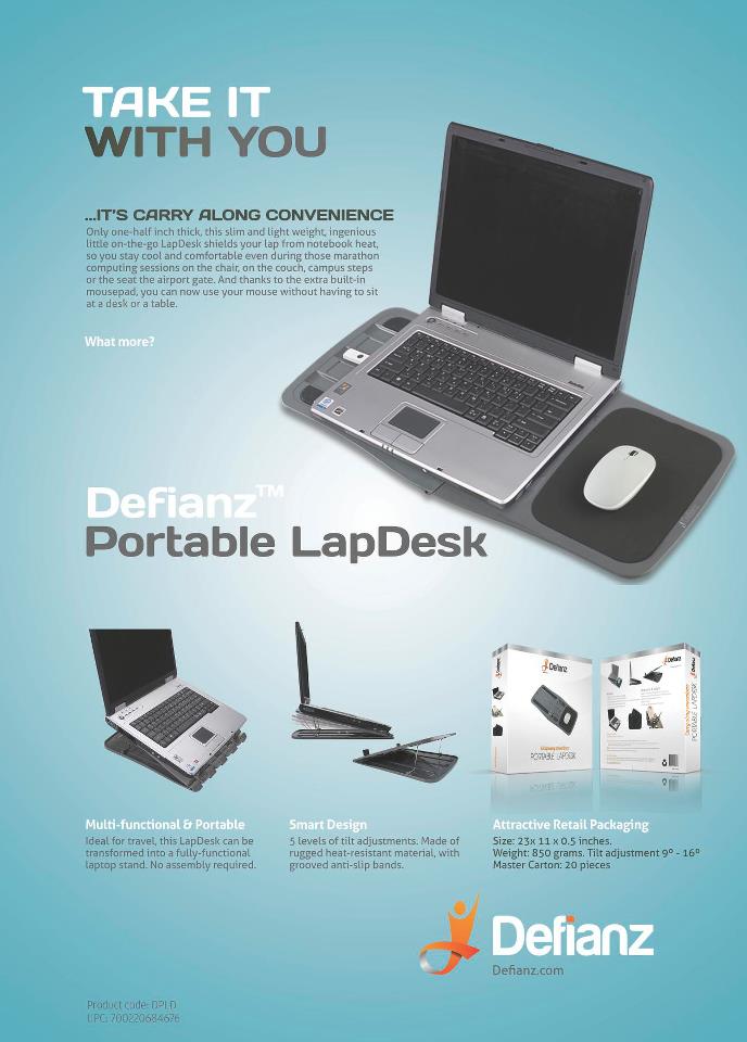 Manufacturers Exporters and Wholesale Suppliers of Defianz Portable LapDesk Mumbai Maharashtra