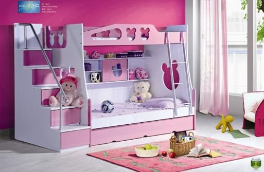 3pcs MDF Panels Kids Bunk Bed with Stairs and Drawer Manufacturer Supplier Wholesale Exporter Importer Buyer Trader Retailer in Foshan Guangdong China