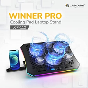 Manufacturers Exporters and Wholesale Suppliers of LAPCARE Winner PRO RGB Cooling Pad with 6 Fans Laptop Stand, Black Hyderabad Telanagan LAPCARE Winner PRO RGB Cooling Pad with 6 Fans Laptop Stand, Black