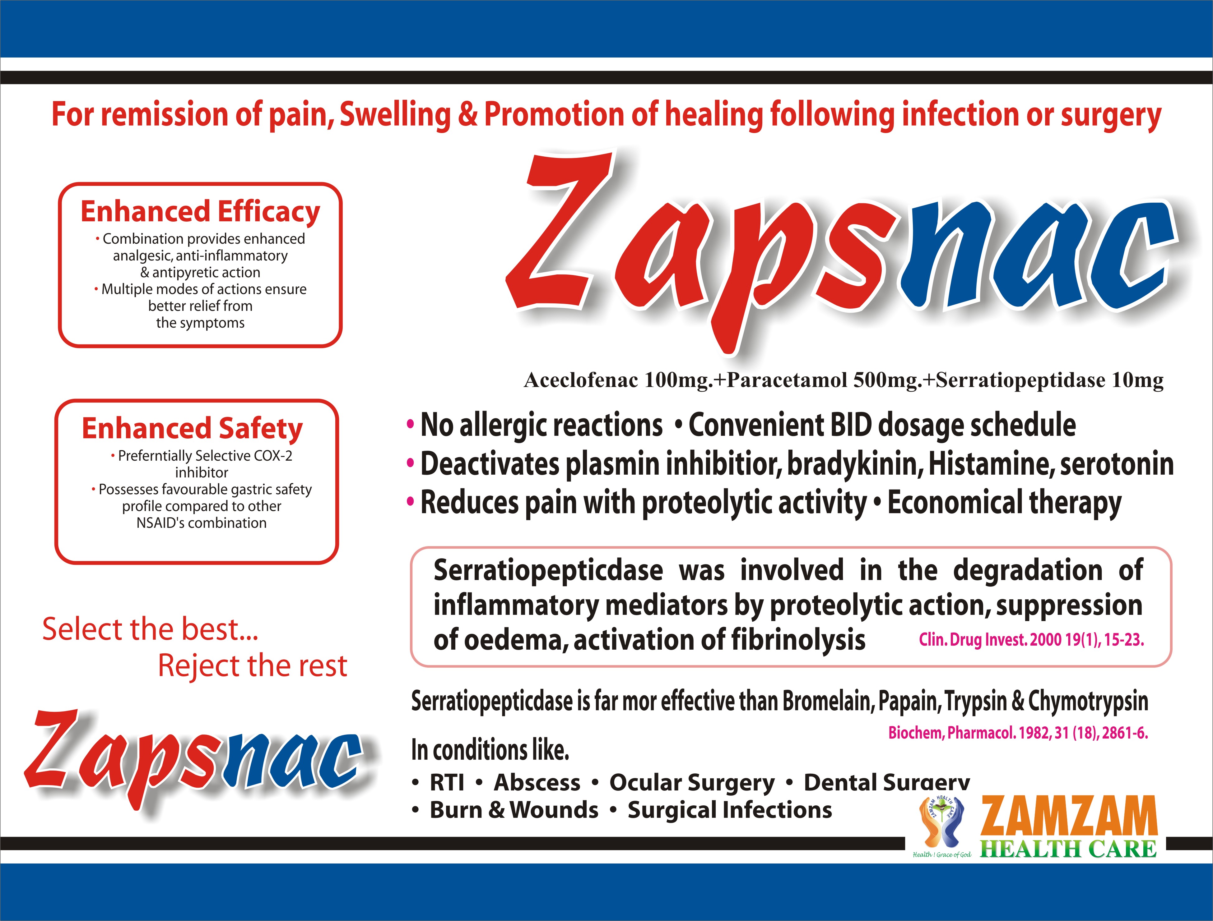 Manufacturers Exporters and Wholesale Suppliers of Zapsnac ROORKEE. Uttarakhand