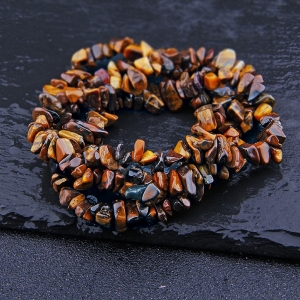 Tiger Eye Chips String Manufacturer Supplier Wholesale Exporter Importer Buyer Trader Retailer in Jaipur Rajasthan India