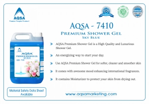 Premium Shower Gel Sky Blue - AQSA-7410 Manufacturer Supplier Wholesale Exporter Importer Buyer Trader Retailer in New delhi Delhi India