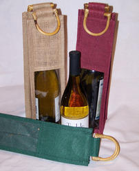 Manufacturers Exporters and Wholesale Suppliers of Jute Bottle Bags delhi Delhi