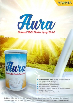 Aura Skimmed Milk Powder Spray Dried Manufacturer Supplier Wholesale Exporter Importer Buyer Trader Retailer in Ahmedabad Gujarat India