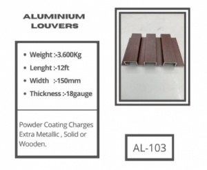 Aluminium Louvers 103 Manufacturer Supplier Wholesale Exporter Importer Buyer Trader Retailer in Mumbai Maharashtra India