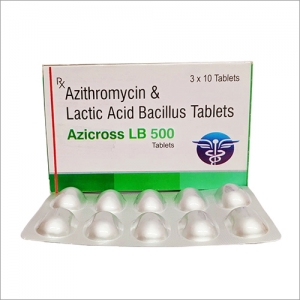 Azithromycin And Lactic Acid Bacillus Tablets Manufacturer Supplier Wholesale Exporter Importer Buyer Trader Retailer in Murshidabad West Bengal India