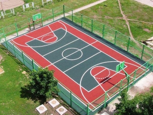 High Quality Acrylic Badminton And Basketball Court