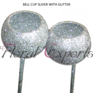 Manufacturers Exporters and Wholesale Suppliers of BELL CUP SLIVER WITH GLITTER Kolkata West Bengal