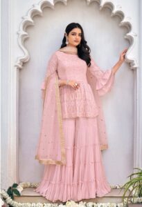 Manufacturers Exporters and Wholesale Suppliers of Traditional Punjabi Sharara Suit Mohali Punjab