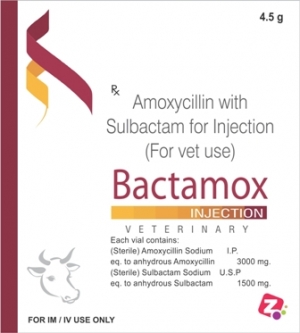 Manufacturers Exporters and Wholesale Suppliers of Amoxycillin & Sulbactam 4.5 gm Injection AMBALA CITY Haryana
