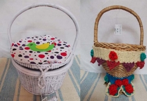Manufacturers Exporters and Wholesale Suppliers of Bird & Wicker Floral Basket Bareilly Uttar Pradesh